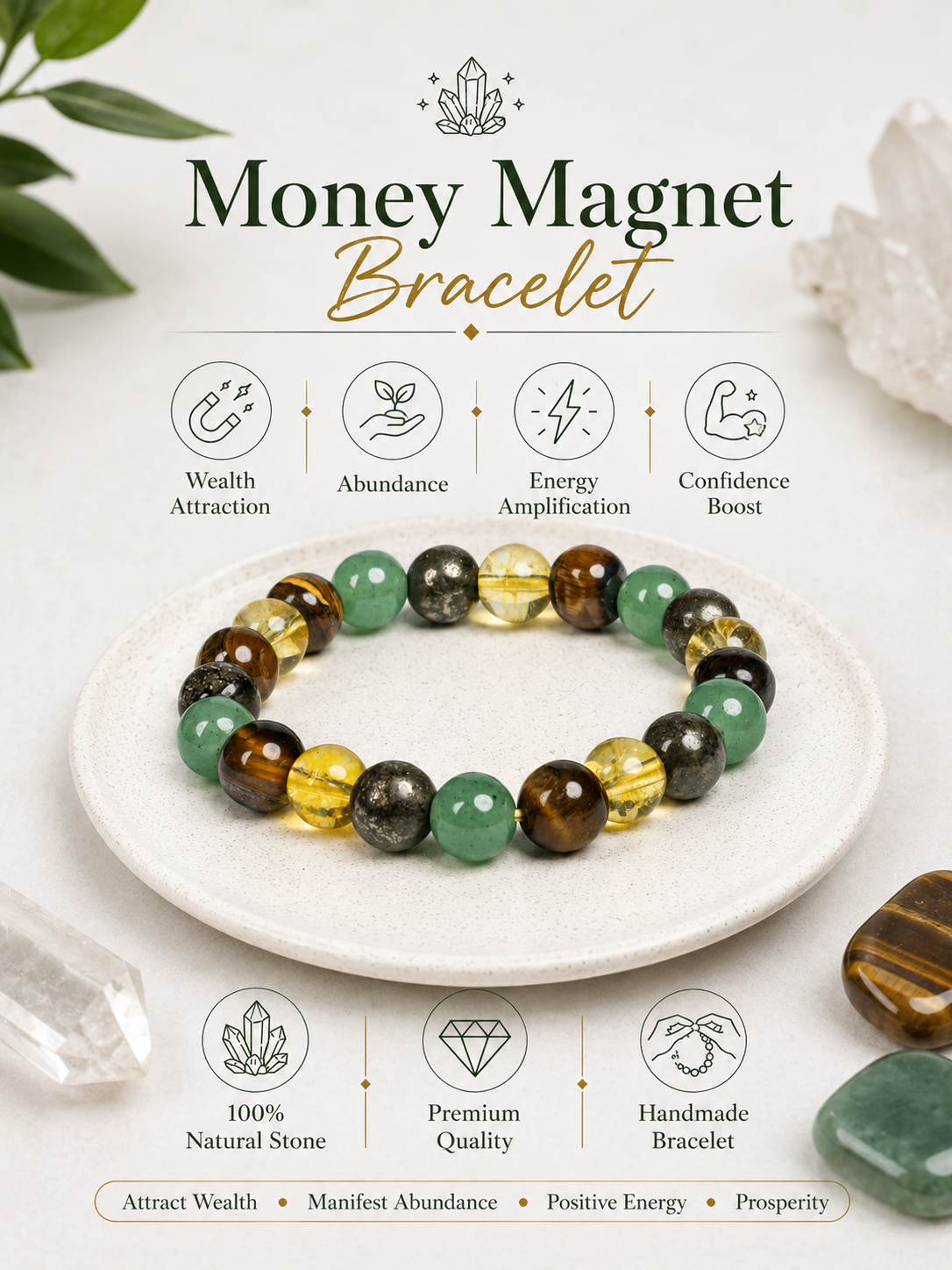 Money Magnet Bracelet LOOK AND ADORN - designed for you