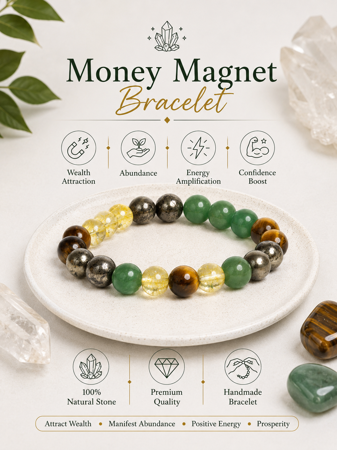 Money Magnet Bracelet LOOK AND ADORN - designed for you