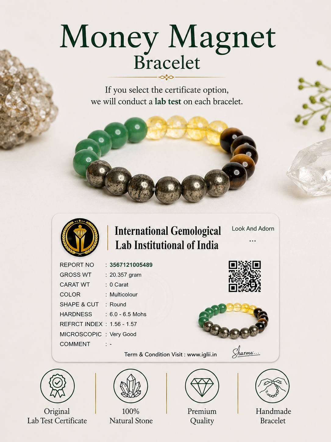 Money Magnet Bracelet LOOK AND ADORN - designed for you