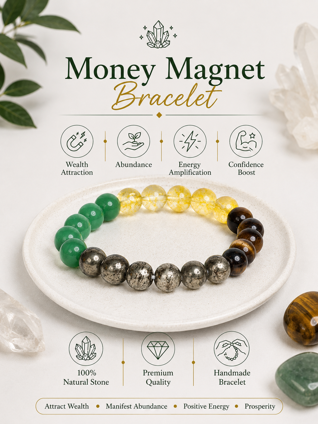 Money Magnet Bracelet LOOK AND ADORN - designed for you