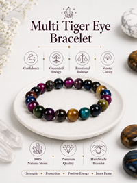 Multi Tiger Eye Bracelet LOOK AND ADORN - designed for you