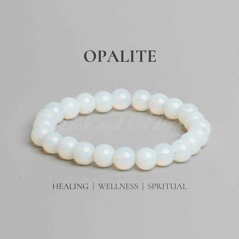 Opalite bracelet crafted for healing and wellness with a smooth, polished finish