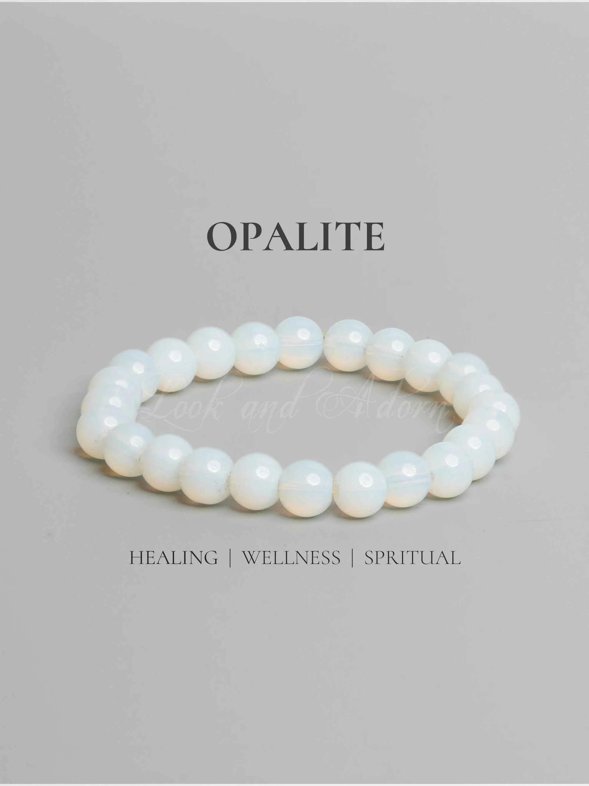 Opalite bracelet crafted for healing and wellness with a smooth, polished finish