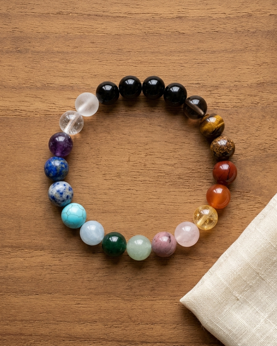 Spiritual 7 Chakra Bracelet LOOK AND ADORN - designed for you
