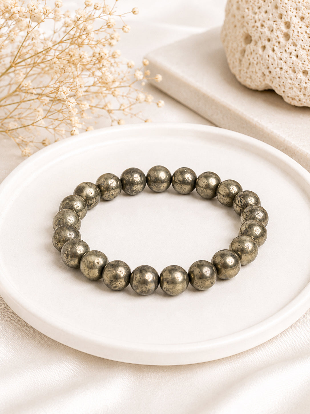 Natural Raw Pyrite Bracelet LOOK AND ADORN - designed for you