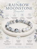 Rainbow Moonstone Bracelet LOOK AND ADORN - designed for you