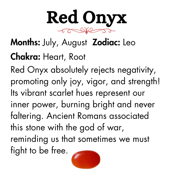 Handmade Onyx Bracelet - Unisex Semi Precious Red Onyx Jewelry - Lookandadorn.com