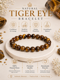 Natural Tiger Eye Bracelet LOOK AND ADORN - designed for you