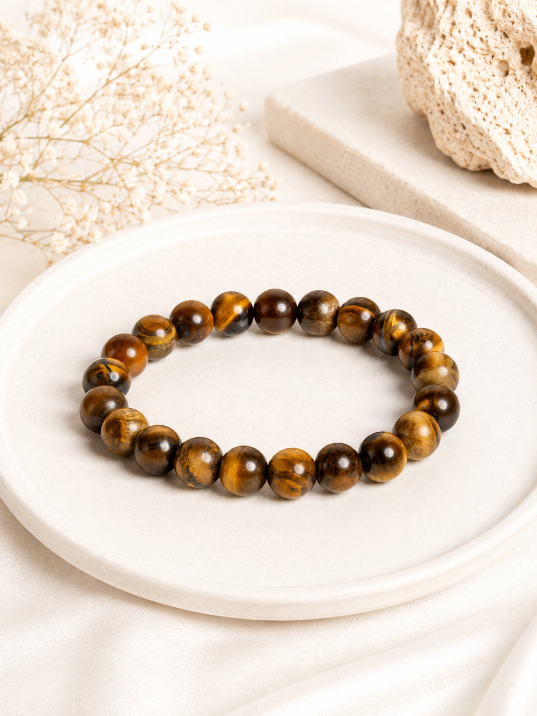 Natural Tiger Eye Bracelet LOOK AND ADORN - designed for you