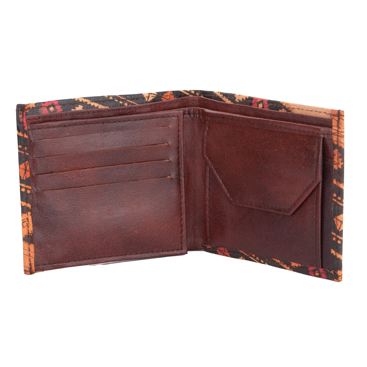 Shantiniketan Pure Leather Printed Men's Wallet